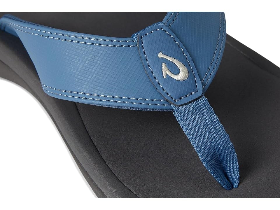 Men's OluKai Ohana Flip Flop Sandals 11 Blue Fog/Rock