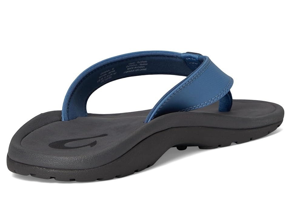 Men's OluKai Ohana Flip Flop Sandals 12 Blue Fog/Rock