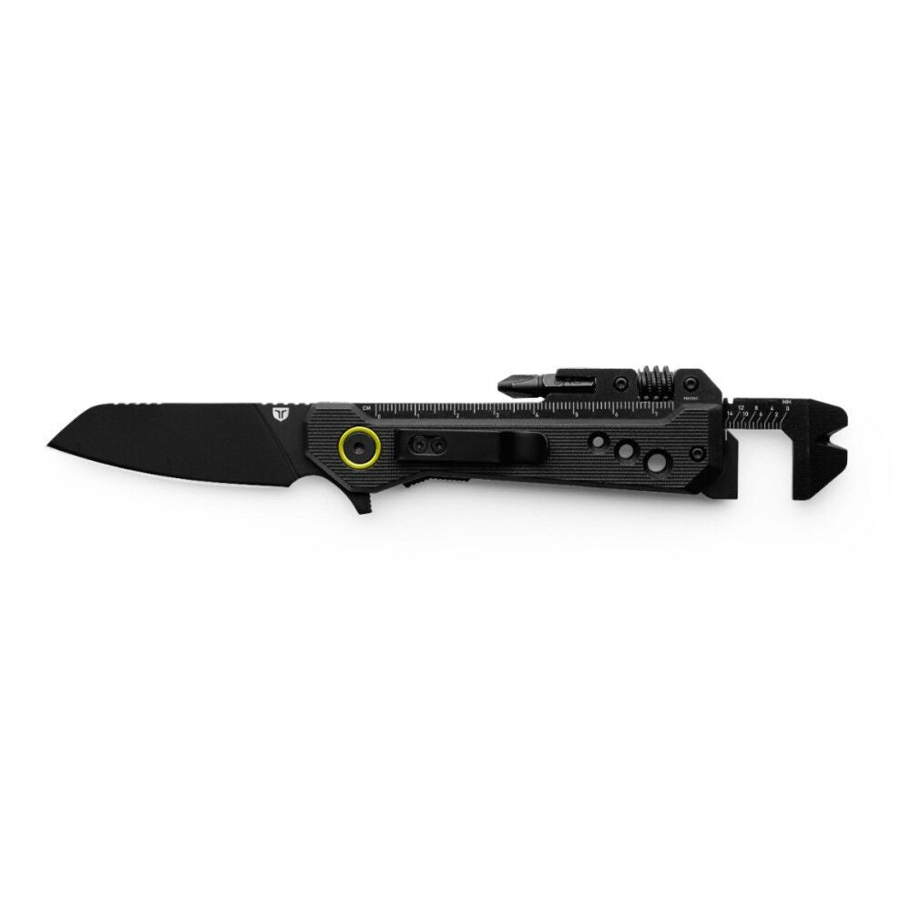 TRUE Smartknife WR 2.5 Inch Black Sheepsfoot Blade 8-in-1 Multi-Tool - TRU-FMK-0022