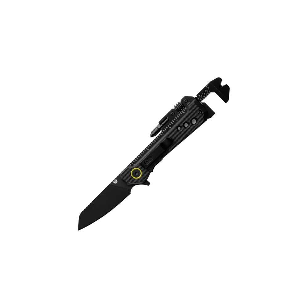 TRUE Smartknife WR 2.5 Inch Black Sheepsfoot Blade 8-in-1 Multi-Tool - TRU-FMK-0022