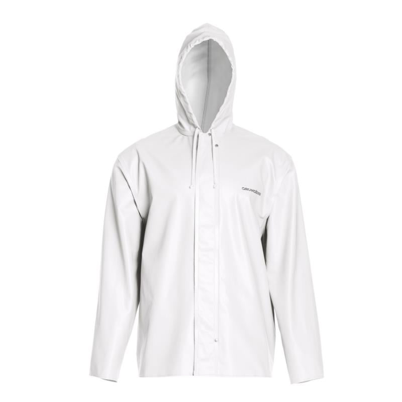 Grundens Clipper 82 Hooded Parka White - Size X-Small