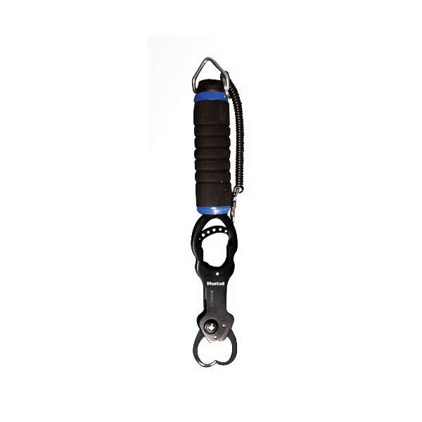 Mustad Aluminum 12" Lip Grabber Fish Grip with Scale, 50 Lb.