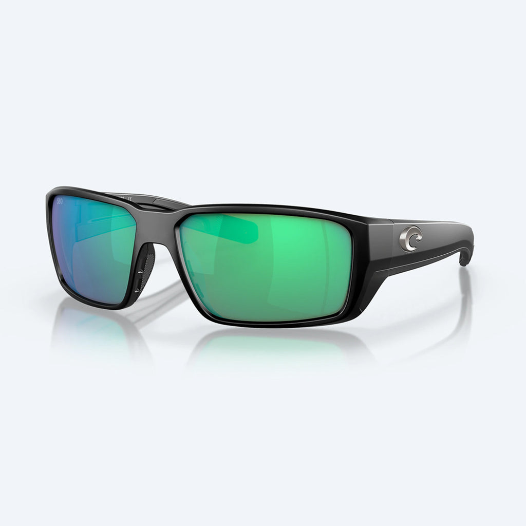 Costa Fantail Pro Black Frame Green Lens Polarized Sunglasses