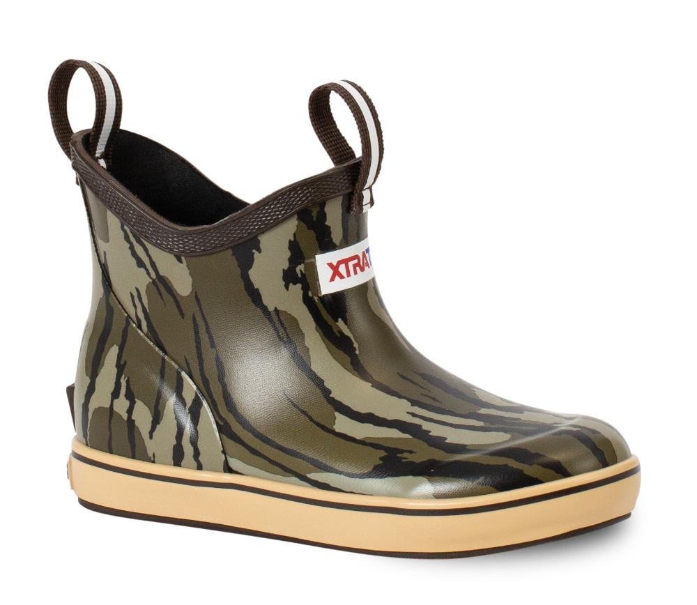 XTRATUF Kids' Mossy Oak Bottomland Ankle Deck Boot, Size 13 M