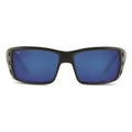 Costa Permit 580G Polarized Sunglasses, Shiny Black/Blue Mirror