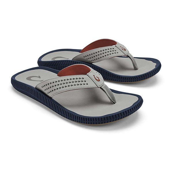 Men's OluKai Ulele Flip Flop Sandals 10 Ash/Ash