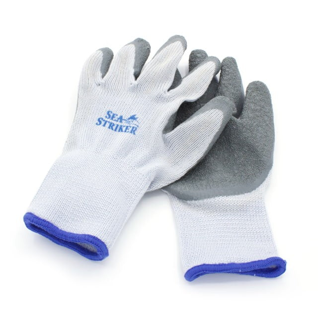 Sea Striker Men's Knit Men's Knit Gripper Gloves Rubber Coated, SS1001