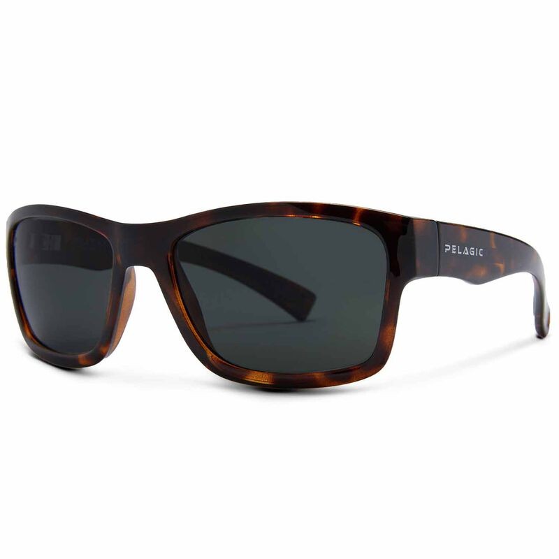 Pelagic Ballyhoo Polarized Sunglasses, in Tortoise Frame/Grey Lens | by West Marine