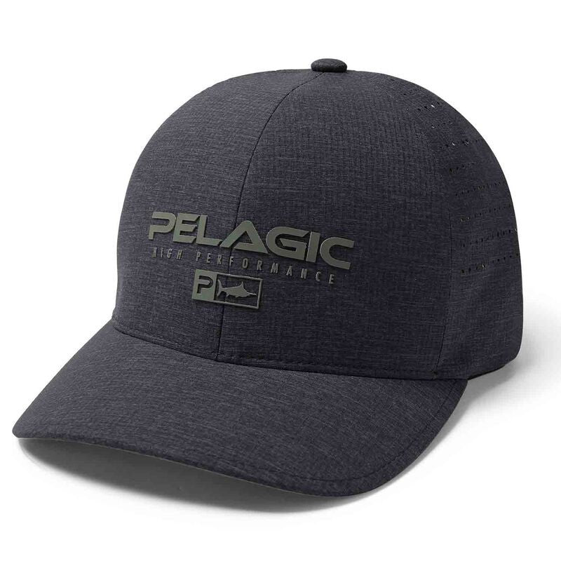 Pelagic Delta Flexfit Heathered Hat, in Charcoal, Size Large/XL | by West Marine