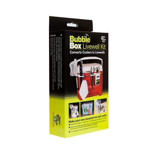 Marine Metal Bubble Box Livewell Kit, Black, One Size