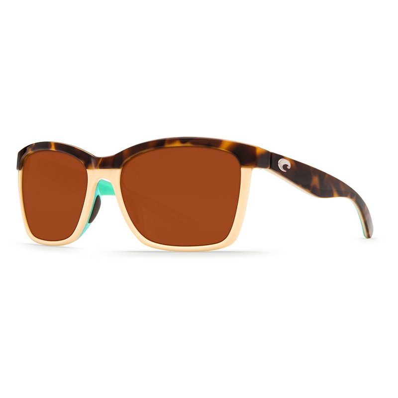 Costa Anaa Sunglasses Small Retro Tortoise Cream Mint