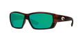 Costa Tuna Alley 580G Polarized Sunglasses, Tortoise/Green Mirror