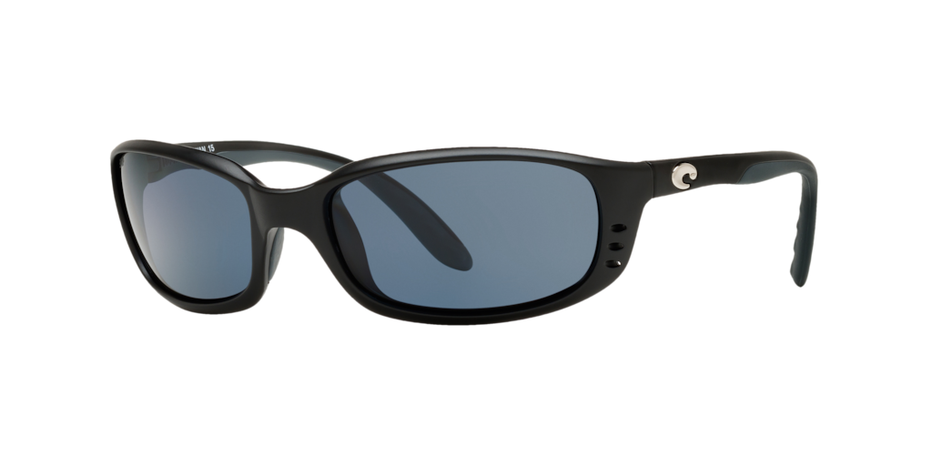 Costa Del Mar Brine 9017 Matte Black Gray 580p Sunglasses 59-18-118
