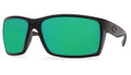 Costa Del Mar Reefton 9007 Sunglasses 900707 - 01 Blackout - Green Mirror 580p Men Rectangle