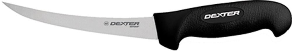 Dexter Russell 6" Stiff Boning Knife, Soft Black Handle