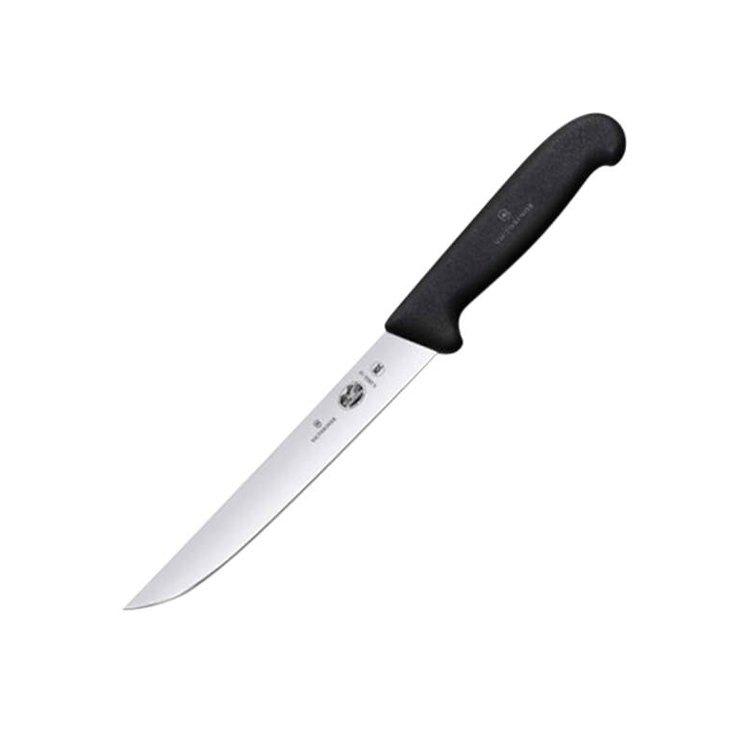 Victorinox 7  Fillet Knife  Straight  Semi-flexible  Black Fibrox Handle  5.2803.18