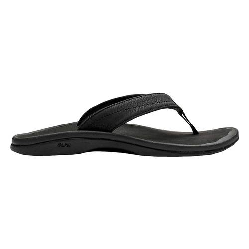 Olukai Ohana Women's Flip-Flop Black Size 8