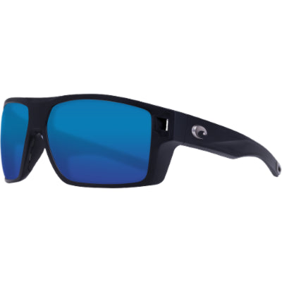 Costa Diego 580G Polarized Sunglasses, in Shiny Black Frame/Blue Mirror Lens | by West Marine