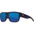 Costa Sampan Polarized Sunglasses - Matte Black/Blue - Blue Mirror Adult