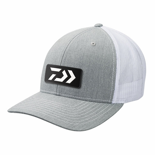 Daiwa Trucker Cap  Grey/White with Rubber Patch Logo