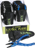 KROK APRP7 Aluminum Pliers 7.5  Straight Jaw W/side Cutter  Lanyard