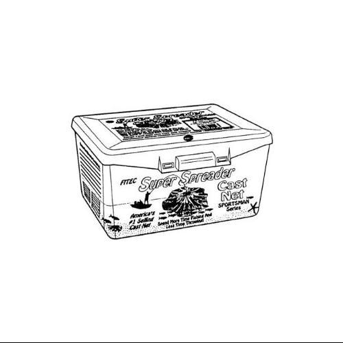 Fitec 10160 RS750 Super Spreader Cast Net Clear Mono 3/8  Mesh  6