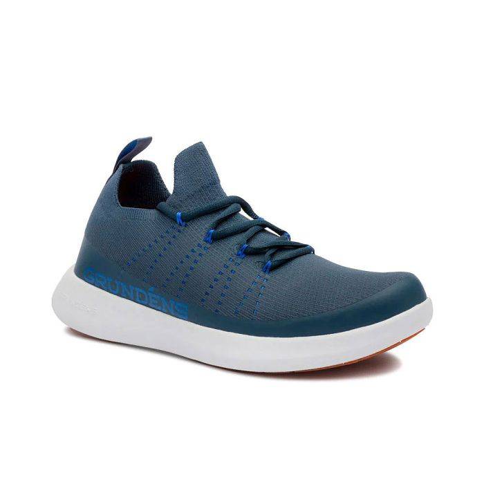 Grundens Sea Knit Boat Shoe Navy - UK 11 / EU 45