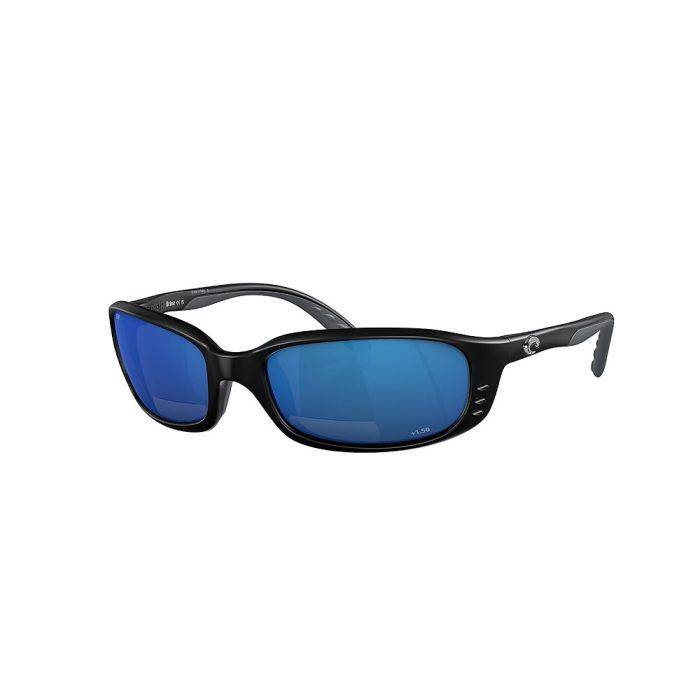 Costa Del Mar Brine Readers 7001 Readers 000302 - 11 Matte Black - Blue Mir 580p C-mate 1.50 Men Oval