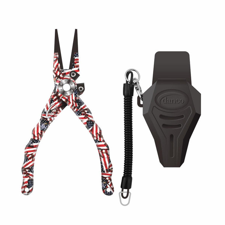 Danco Admiral Series Pliers, 7.5in Overall, Teflon Coated 420 Stainless, Rubberized Aluminum Handle, Rubber Sheath, PA75LS-RC-T-USA