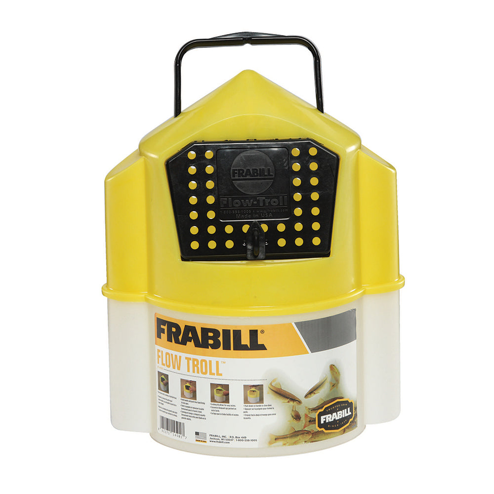 Frabill Flo Troll Bait Bucket 6 Quart for Fishing