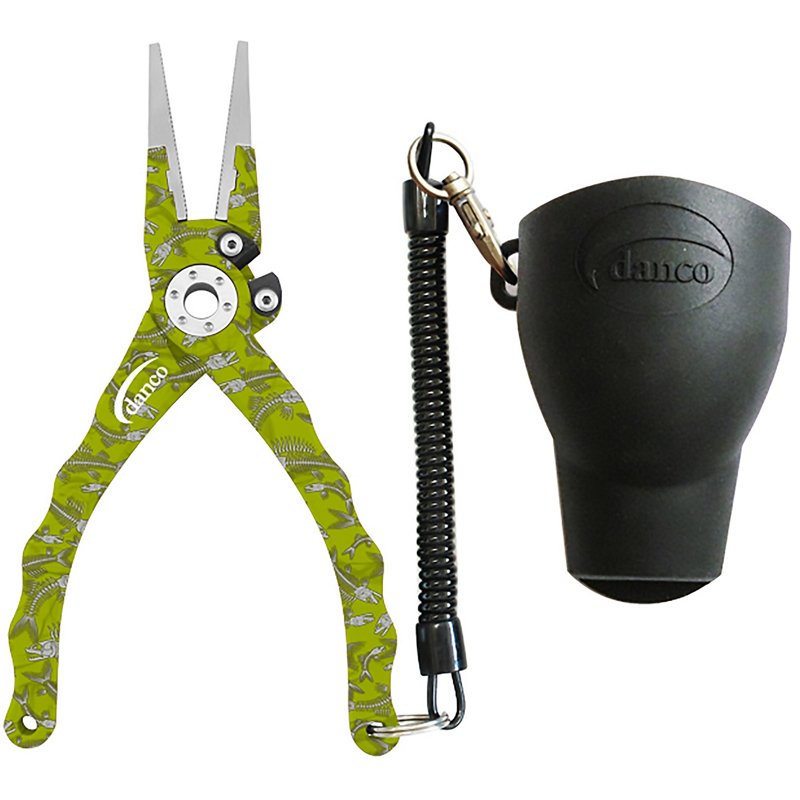 Danco PA75LS-RC-T-107 Tournament Series Admiral Pliers 7.5  Chartreuse Fish Bone