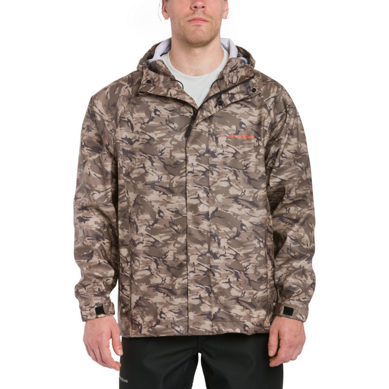 Grundens Men's Neptune 319 Waterproof Fishing Jacket - Refraction Camo Stone XL