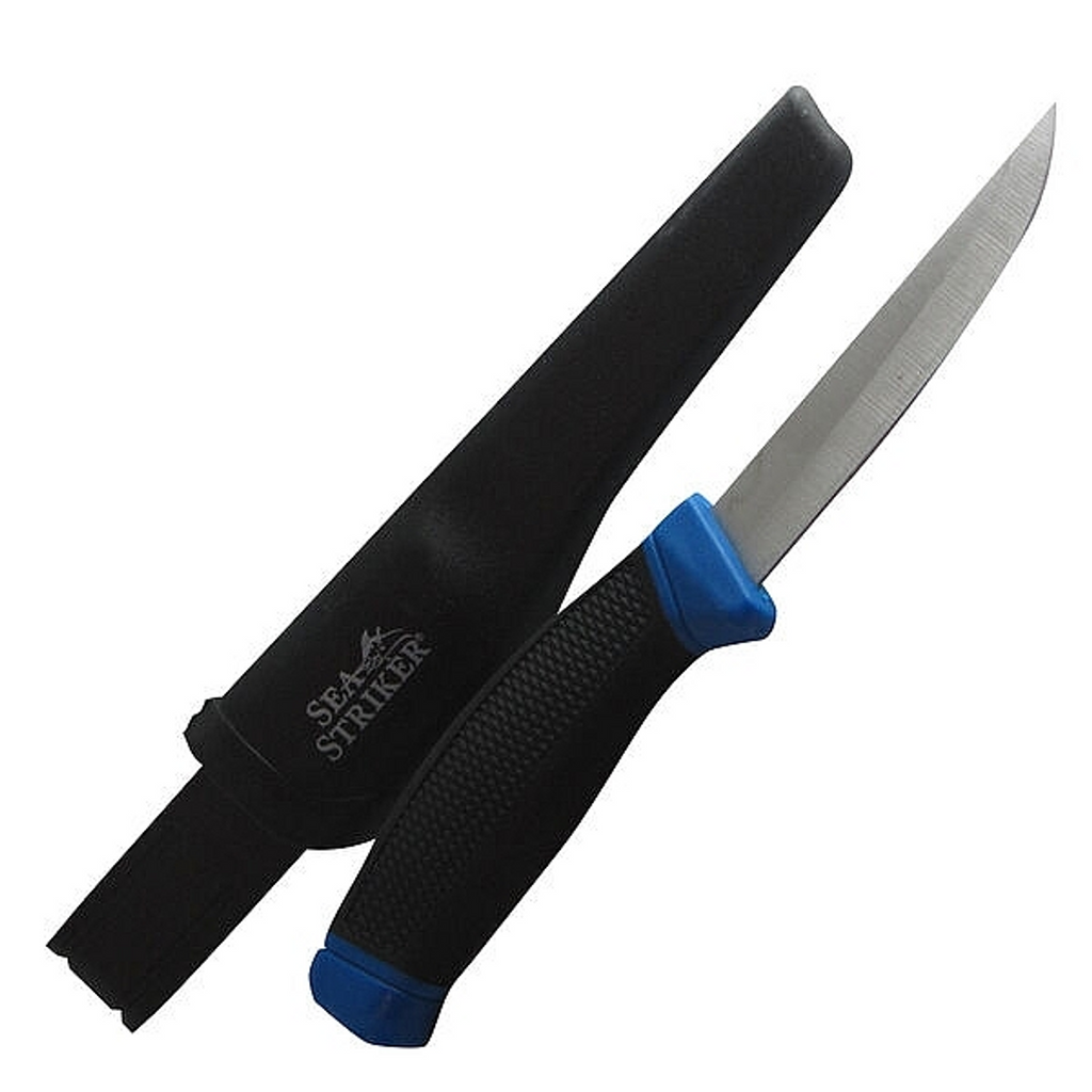 Sea Striker 4 Bait Knives W/Sheath Straight Blade 24Pc Display, SS45BK-24