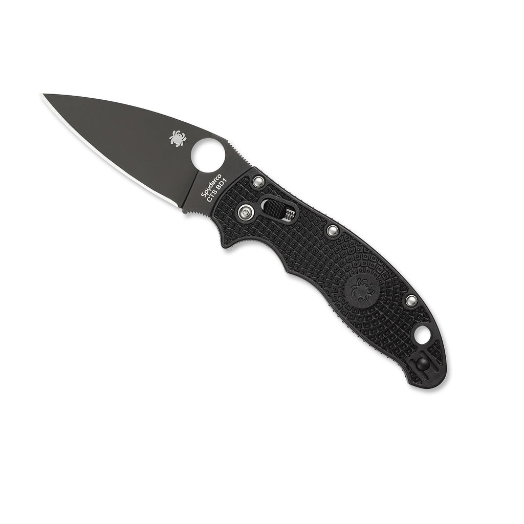 Spyderco Manix 2 Lightweight DLC Black Folding Pocket Knife
