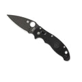 Spyderco Manix 2 Lightweight DLC Black Folding Pocket Knife