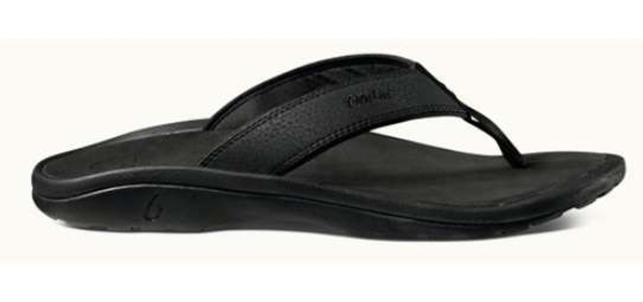 OluKai Ohana Men's Flip-Flop Black - Size 12