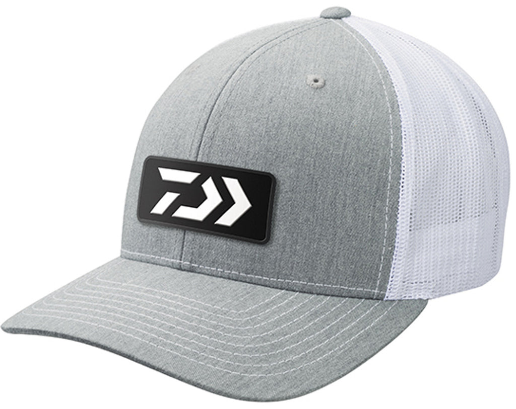 Daiwa Trucker Cap  Grey/White with Rubber Patch Logo
