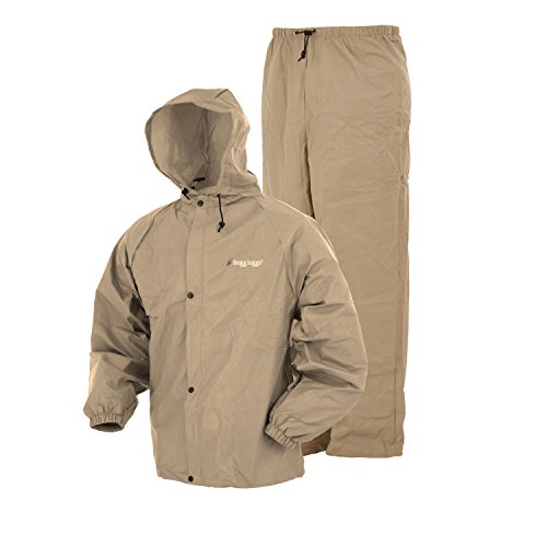 Men's Frogg Toggs Pro Lite Pant and Rain Jacket XL/2XL Khaki