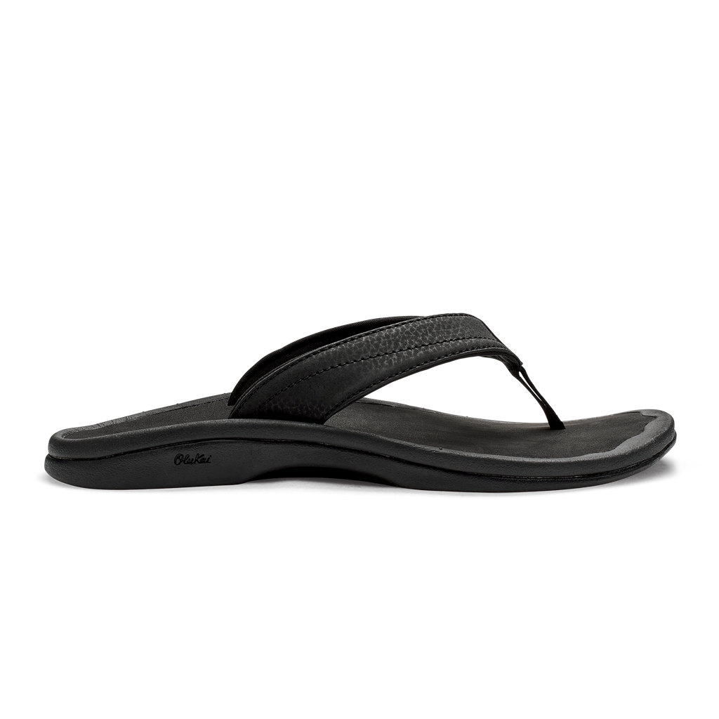 Olukai Women's Ohana Black Black Flip-Flop - 6