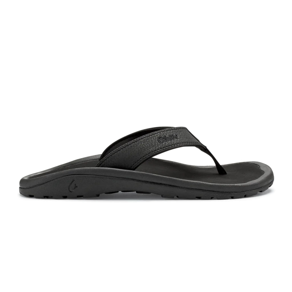 OluKai Ohana Men's Black Flip-Flop Size 10