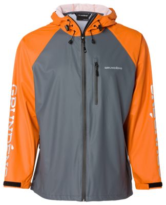 Grundens Men's Tourney Waterproof Fishing Jacket - Burnt Orange M