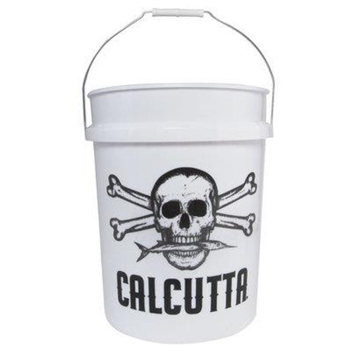 Calcutta 5 Gallon Bucket White with Logo, CB-W