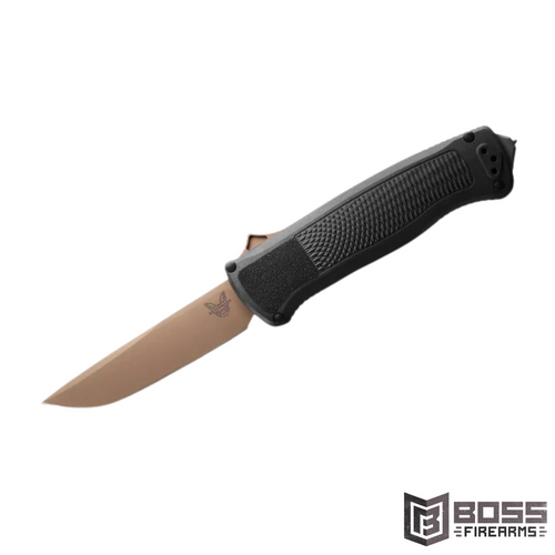 Benchmade Shootout Automatic Folding Knife, 3.51in, CPM-Cru-Wear, Tanto Blade, Flat Earth Handle, 5370FE