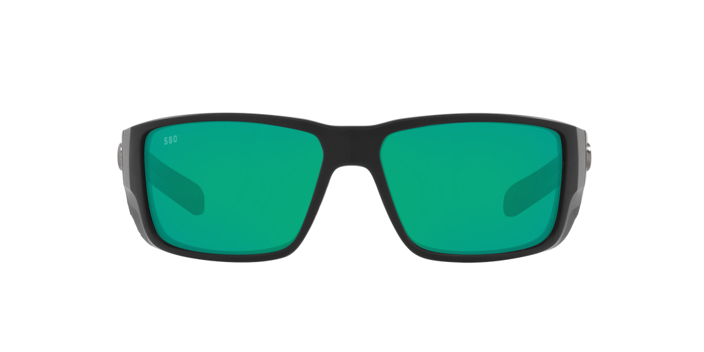 Costa Blackfin Pro 580G Polarized Sunglasses, Matte Black/Green