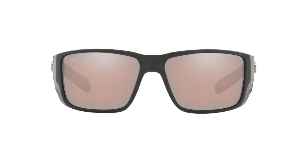 Costa Blackfin Pro 580G Polarized Sunglasses, in Matte Black Frame/Copper Silver Mirror Lens | by West Marine