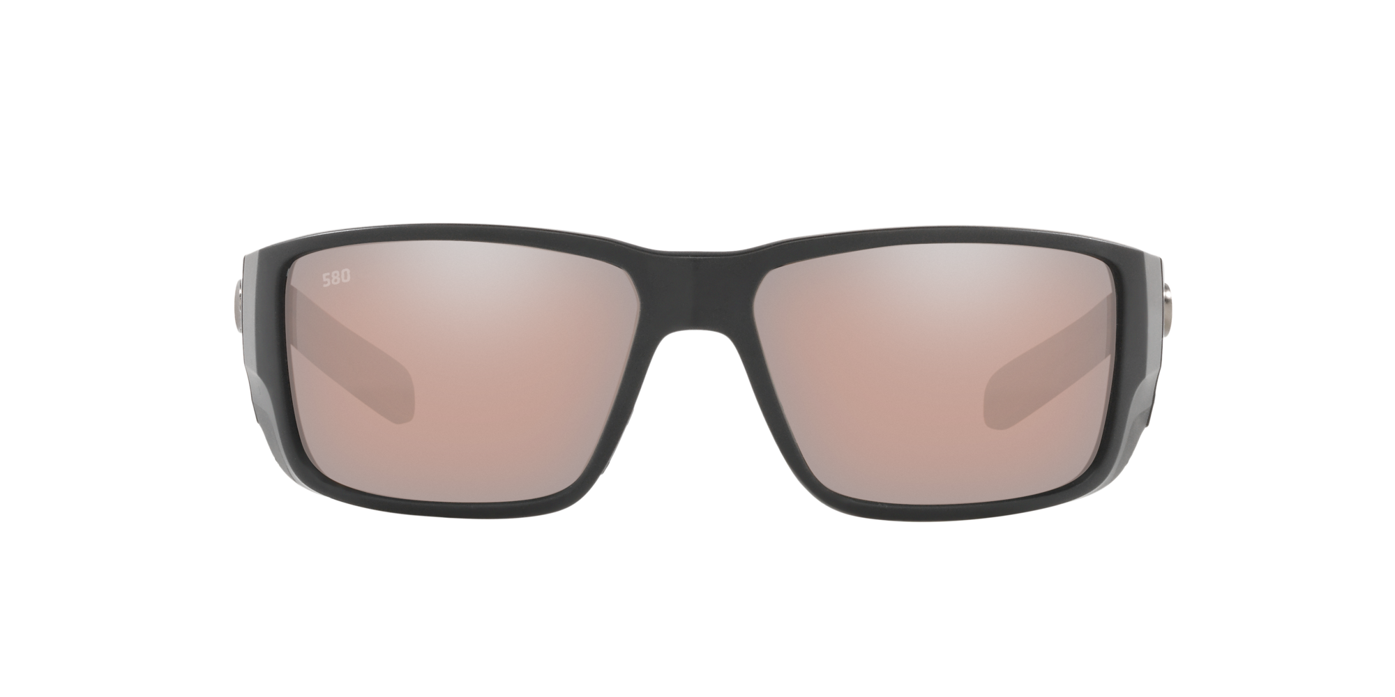 Costa Blackfin Pro 580G Polarized Sunglasses, in Matte Black Frame/Copper Silver Mirror Lens | by West Marine