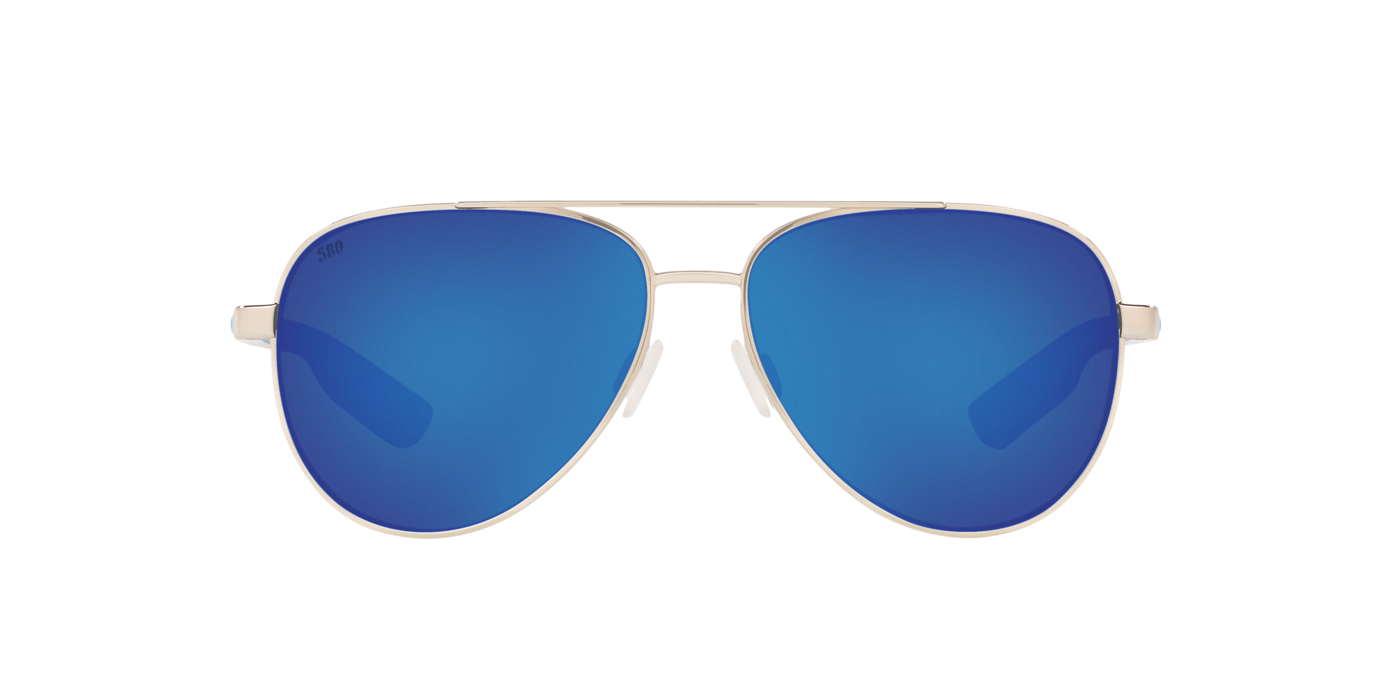 Sunglasses Costa Del Mar 06 S 4002 400209 Peli 288 Shiny Silver Blue Mir