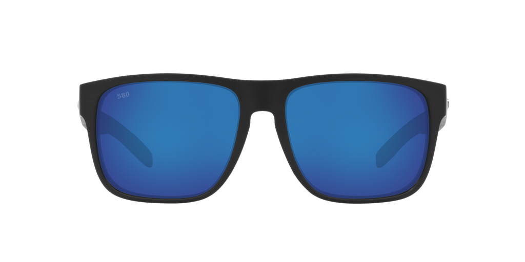Costa Spearo XL 580G Polarized Sunglasses, in Matte Black Frame/Blue Mirror Lens | by West Marine