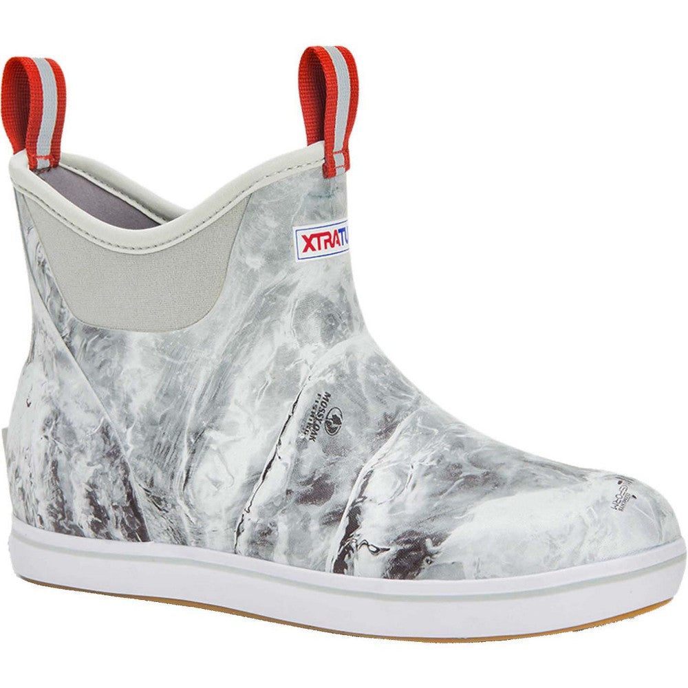 Men's Xtratuf 6" Ankle Deck Boot Rain Boots Outdoor 14 White Camo
