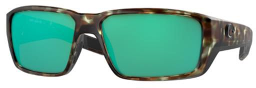 Costa Fantail Pro 580G Polarized Sunglasses, in Matte Wetlands Frame/Green Mirror Lens | by West Marine